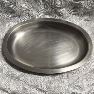 SaladMaster Oval Stainless Steel Platter 16.5 x 12 inches